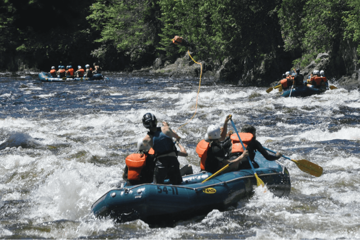 Kennebec River Whitewater Raft Training